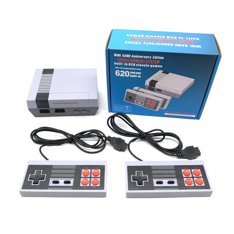 Consola de Videojuegos Retro Clásica Mini - Sistema de Videojuegos de 8 Bits con 620 Juegos Integrados para NES FC