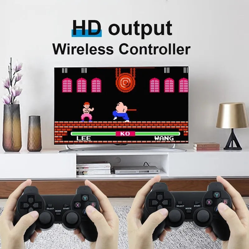 Consola Retro Portátil | Game Stick 4K para TV | Control Inalámbrico 2.4G | 64GB de Memoria