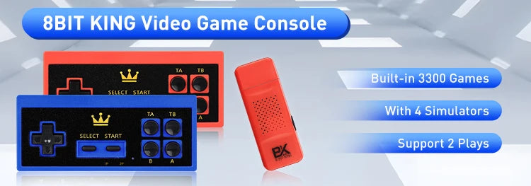 Consola Retro Portátil | Game Stick 4K para TV | Control Inalámbrico 2.4G | 64GB de Memoria