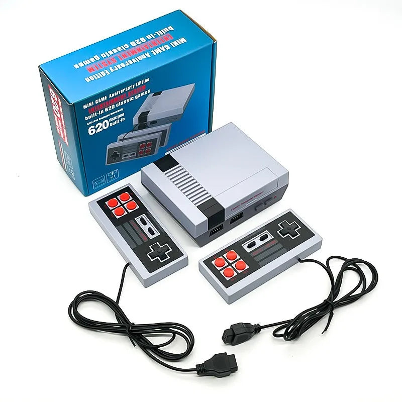 Consola de Videojuegos Retro Clásica Mini - Sistema de Videojuegos de 8 Bits con 620 Juegos Integrados para NES FC