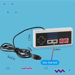 Consola de Videojuegos Retro Clásica Mini - Sistema de Videojuegos de 8 Bits con 620 Juegos Integrados para NES FC